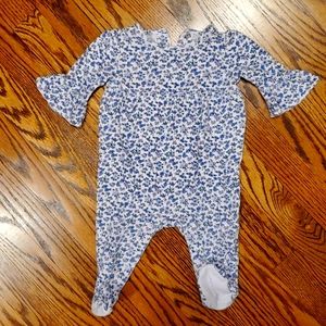 Janie and Jack purple floral one piece 3-6 months